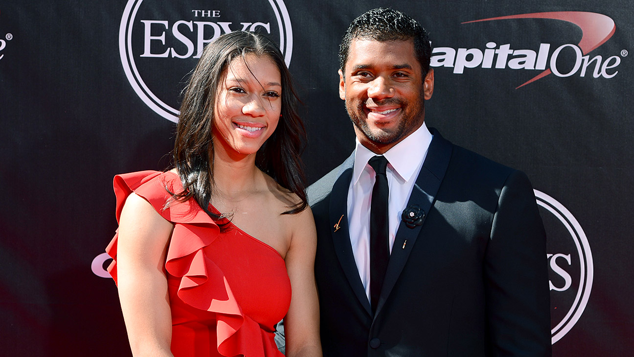 Anna Williams Wilson's granddaughter of the same name and grandson Russell at the 2014 ESPY Awards.